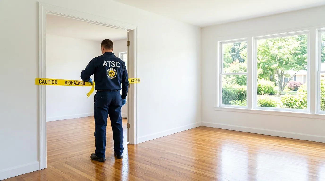 Certified biohazard cleanup crew performing Decomposition Cleanup in Vermilion-on-the-Lake